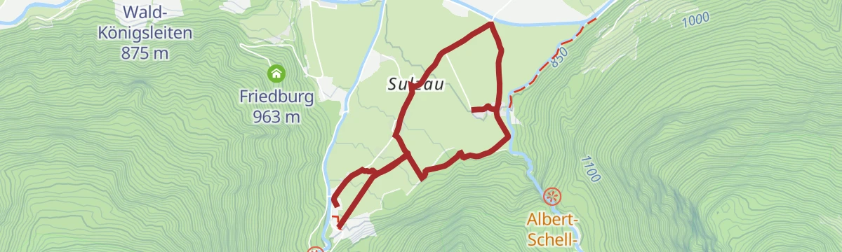 Route map: Neukirchen: Vom Obersulzbachtal ins Untersulzbachtal